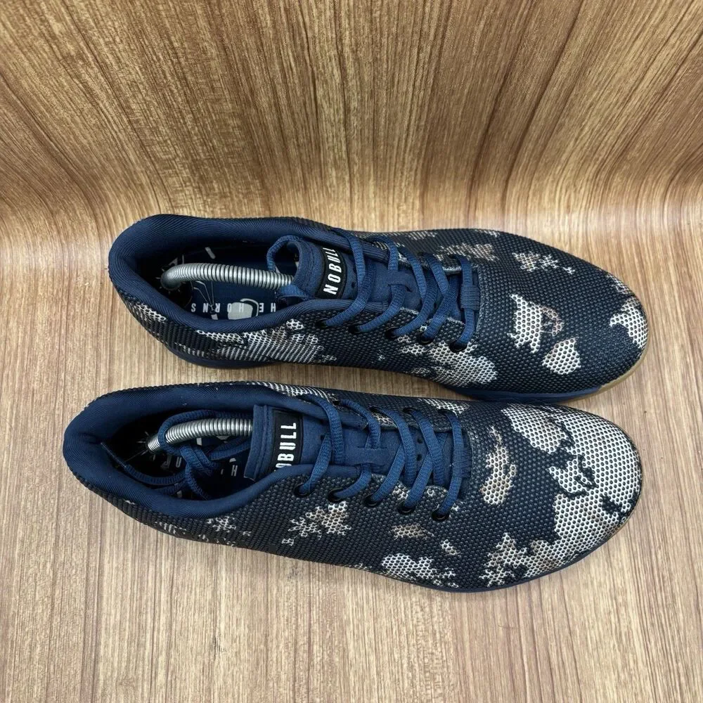 NOBULL Trainer SuperFabric Men Size 12.5 EU‎ 47 Navy Blue Floral Print Sneaker